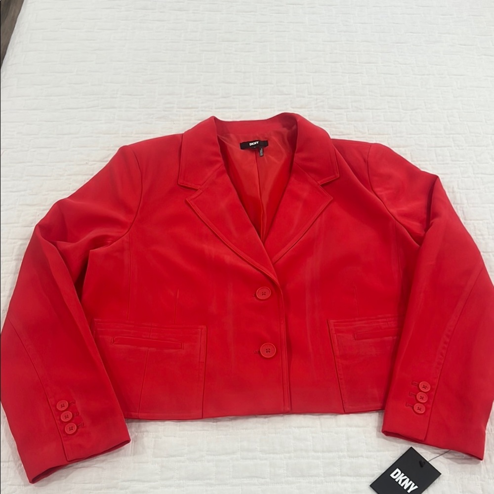 DKNY Women's Red-Orange Jacket